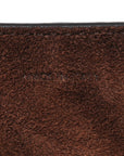 Shiny Lambskin Soft Triomphe Little Half Moon Bag Brick