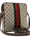 GG Supreme Monogram Web Small Ophidia Messenger Bag Brown