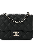 Caviar Quilted Mini Square Flap Black