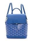 Goyardine Calfskin Mini Alpin Backpack Sky Blue