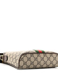 GG Supreme Monogram Web Small Ophidia Slingbag Beige Ebony New Acero