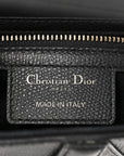 Grained Calfskin Saddle Bag Black