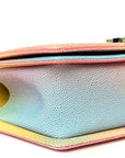 Caviar Quilted Medium Cuba Rainbow Boy Flap Multicolor