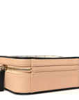 Caviar Quilted Medium CC Filigree Vanity Case Beige Black