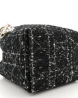 Tweed Cannage Small Vertical Toujours Black