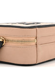 Caviar Quilted Small CC Filigree Vanity Case Beige Black