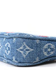 LV X TM Monogram Denim Cerises Pochette Accessories Blue
