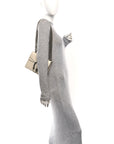 Textured Calfskin Crystal Mini Dionysus Shoulder Bag Mystic White