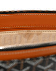 Goyardine Stripe Sac Marie Galante GM Black Gold