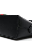 Calfskin GG Web Small Ophidia Dome Shoulder Bag Black