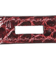 Shiny Porosus Crocodile Birkin 35 Bourgogne