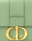 Smooth Calfskin 30 Montaigne Flap Bag Mint Green