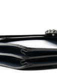 Dollar Calfskin Crystal Small Dionysus Shoulder Bag Blue Agata Montana Sapphire