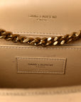 Metallic Calfskin Small Classic Monogram Kate Tassel Satchel Gold