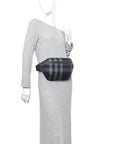 House Check Sonny Bum Bag Navy Grey