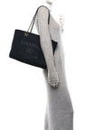 Mixed Fibers Small Deauville Tote Black