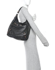 Agneau Giant 21 Rose Gold Hardware Day Hobo Black