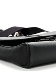 Re-Nylon Saffiano Triangle Shoulder Bag Black