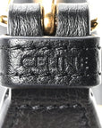 Supple Calfskin Cuir Triomphe Small Heloise Shoulder Bag Black