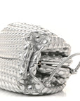Metallic Fabric Bubble Wrap The Mini Pouch Silver
