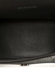 Strass Suede Hourglass Top Handle Bag XS Smoke Grey Crystal
