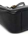 Smooth Calfskin Small Le 5 A 7 Soft Hobo Black