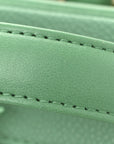 Caviar Quilted Medium CC Filigree Vanity Case Green