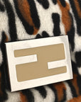 Calf Hair Leopard Print Phone Baguette Moro