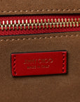 Calfskin Medium Diamond Tote Red