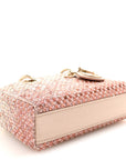 Satin Crystal Sequins Embroidered Micro Lady D-Joy Pink