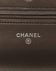 Snakeskin Wallet On Chain WOC Brown Silver