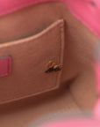 Calfskin Star Studded Bon Bon Bucket Bag Candy Pink