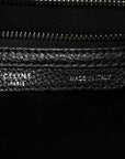 Drummed Calfskin Mini Luggage Black