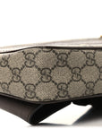Soft GG Supreme Monogram Medium Ophidia Belt Bag Dark Brown