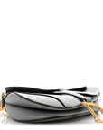 Grained Calfskin Saddle Bag Grey