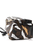 X LOL Monogram Palm Springs Backpack Mini Gold Silver