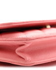 Caviar Quilted Wallet on Chain WOC Pink