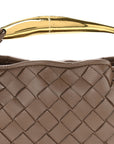 Nappa Intrecciato Mini Sardine Bag Taupe Grey