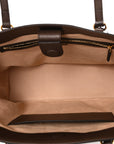 GG Supreme Monogram Medium Ophidia Shopping Tote Brown