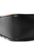 Giant Check Calfskin Large Camera Bag Black