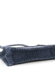Oblique Denim Mini Book Tote Blue