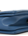 Galuchat Stingray Small Boy Flap Blue