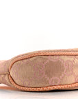 Metallic Monogram Lizard Jackie O Hobo Pink