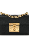 GCCIssima Small Padlock Shoulder Bag Black