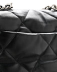 Lambskin Quilted Medium CHNL 19 Flap Black