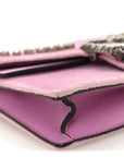 Velvet Crystal Super Mini Dionysus Shoulder Bag Malva