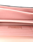 Lambskin Quilted Mini Wallet on Chain WOC Black Pink