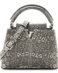 Lizard Mini Capucines Argento