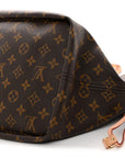Monogram Stamped Inside Out Neverfull Bandouliere GM Beige