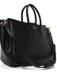 Smooth Calfskin Small Bel Air Carry All Bag Black